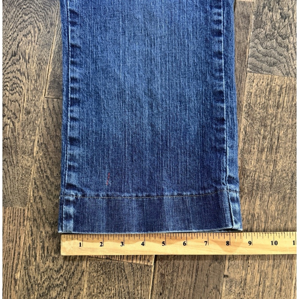 Riders Cropped Jeans Womens 12M Blue Excellent Mid Rise Denim W32xL24 - Picture 3 of 10